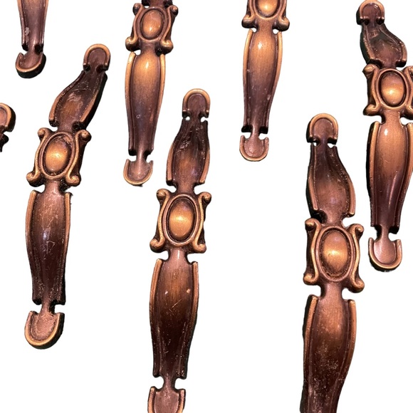 Vintage Brass MCM LOT (30) Kitchen Cabinet Handles Drawer Pulls DIY Restoration - Picture 16 of 16